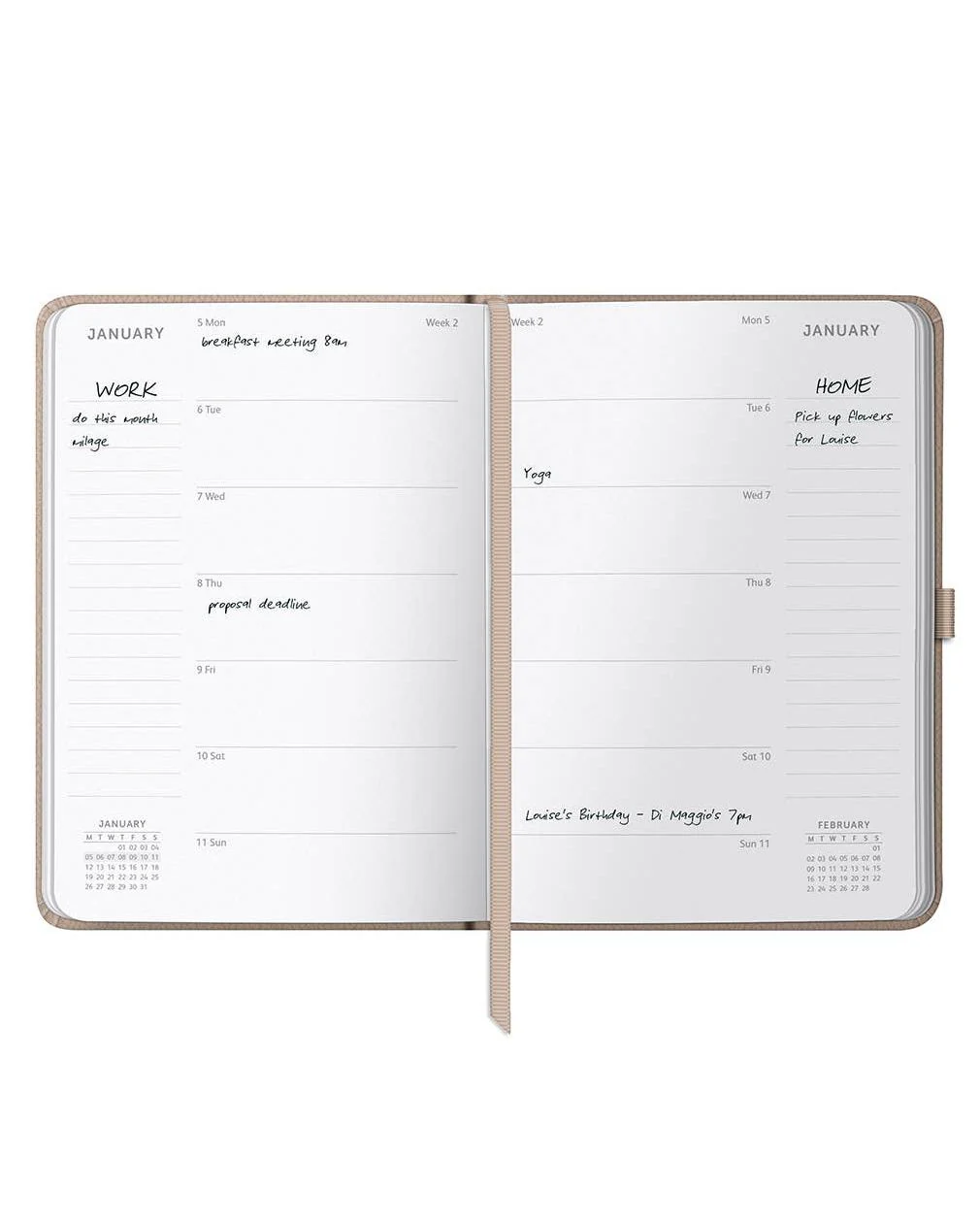 2026 Diary | Busy Life Diary & Weekly Planner | Caramel - Image 3