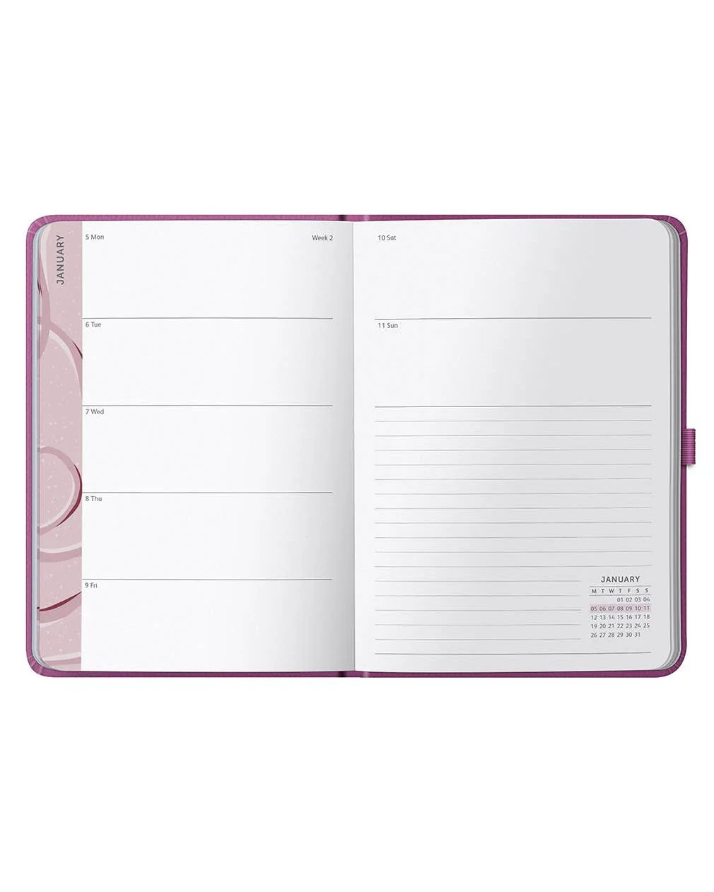 2026 Weekly Diary A5 Planner | Pink Daily Organiser | Busy B - Image 2
