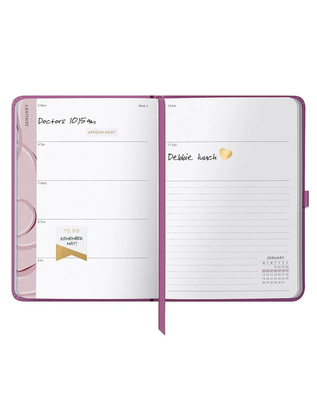 2026 Weekly Diary A5 Planner | Pink Daily Organiser | Busy B - Image 3