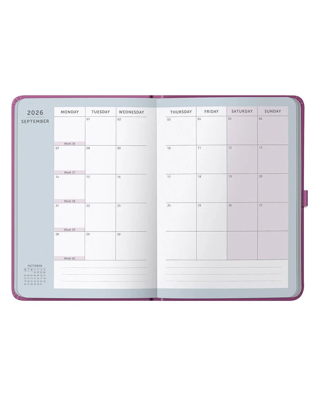 2026 Weekly Diary A5 Planner | Pink Daily Organiser | Busy B - Image 4
