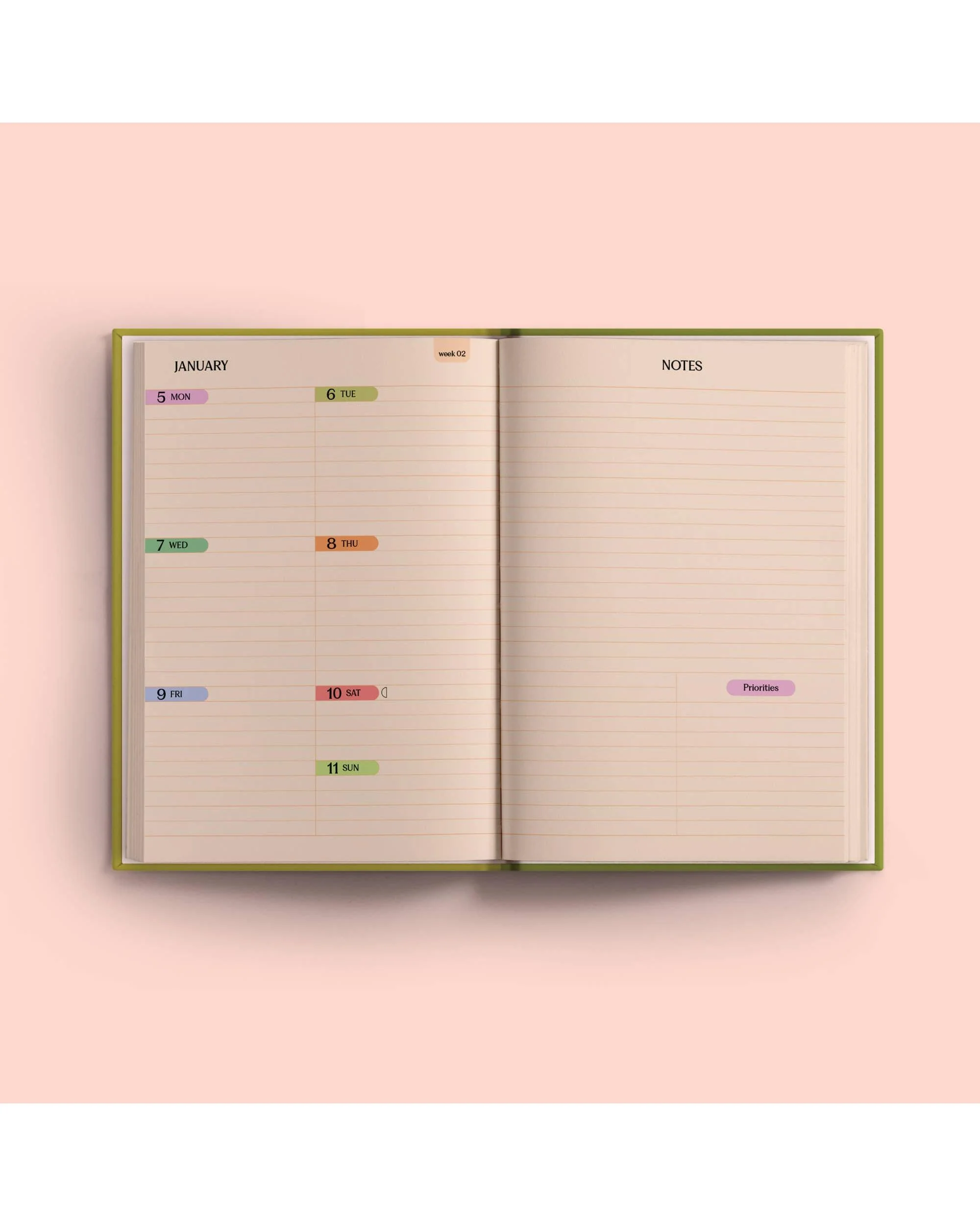 2026 Weekly Planner | Diary Agenda A5 | Harlequin Pattern - Image 5