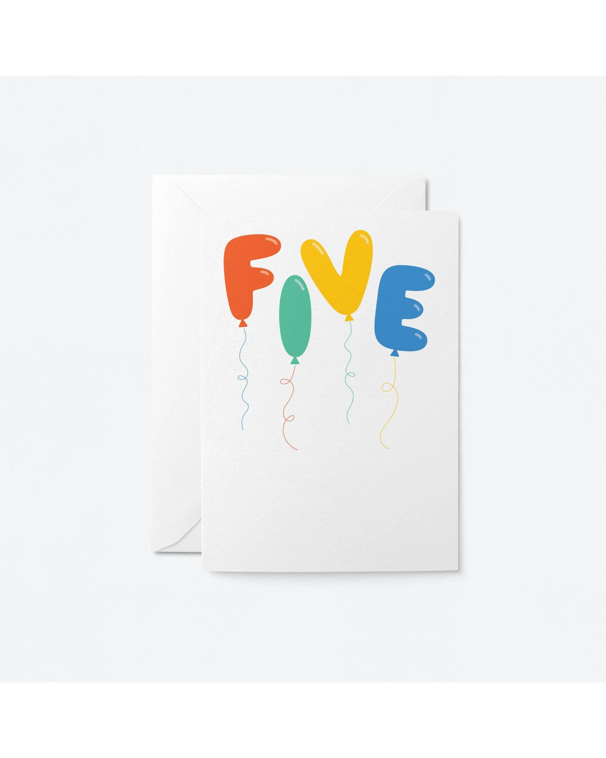 Five — 5th Birthday - Greeting Card