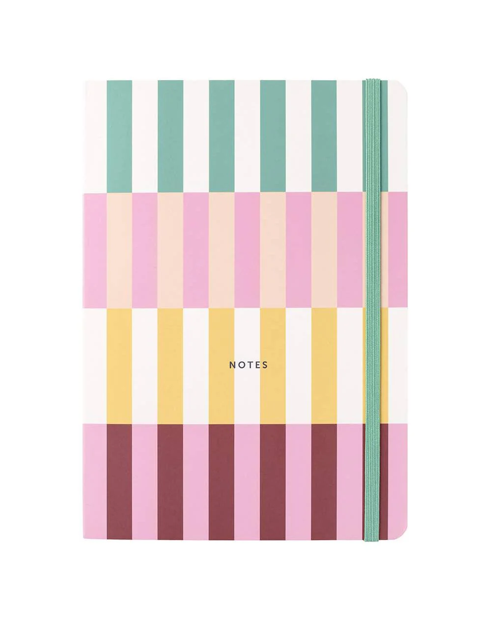 A5 Busy Life Notebook - Multi Striped - Stickers & Planners