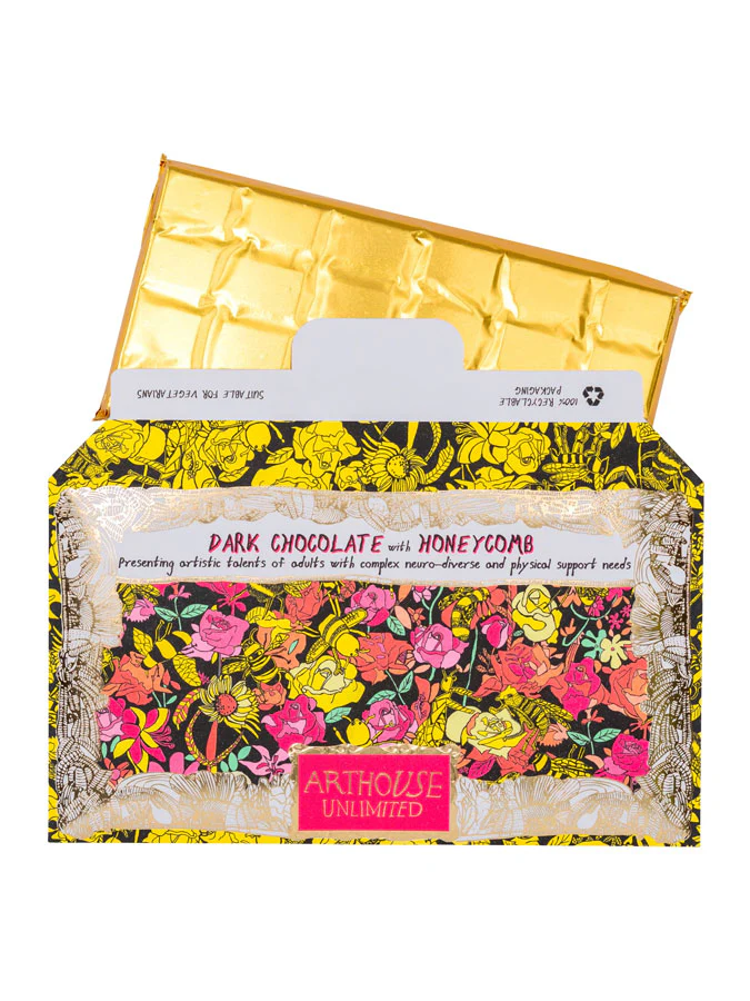 Bee Free, Dark Chocolate Bar With Honeycomb - Image 3