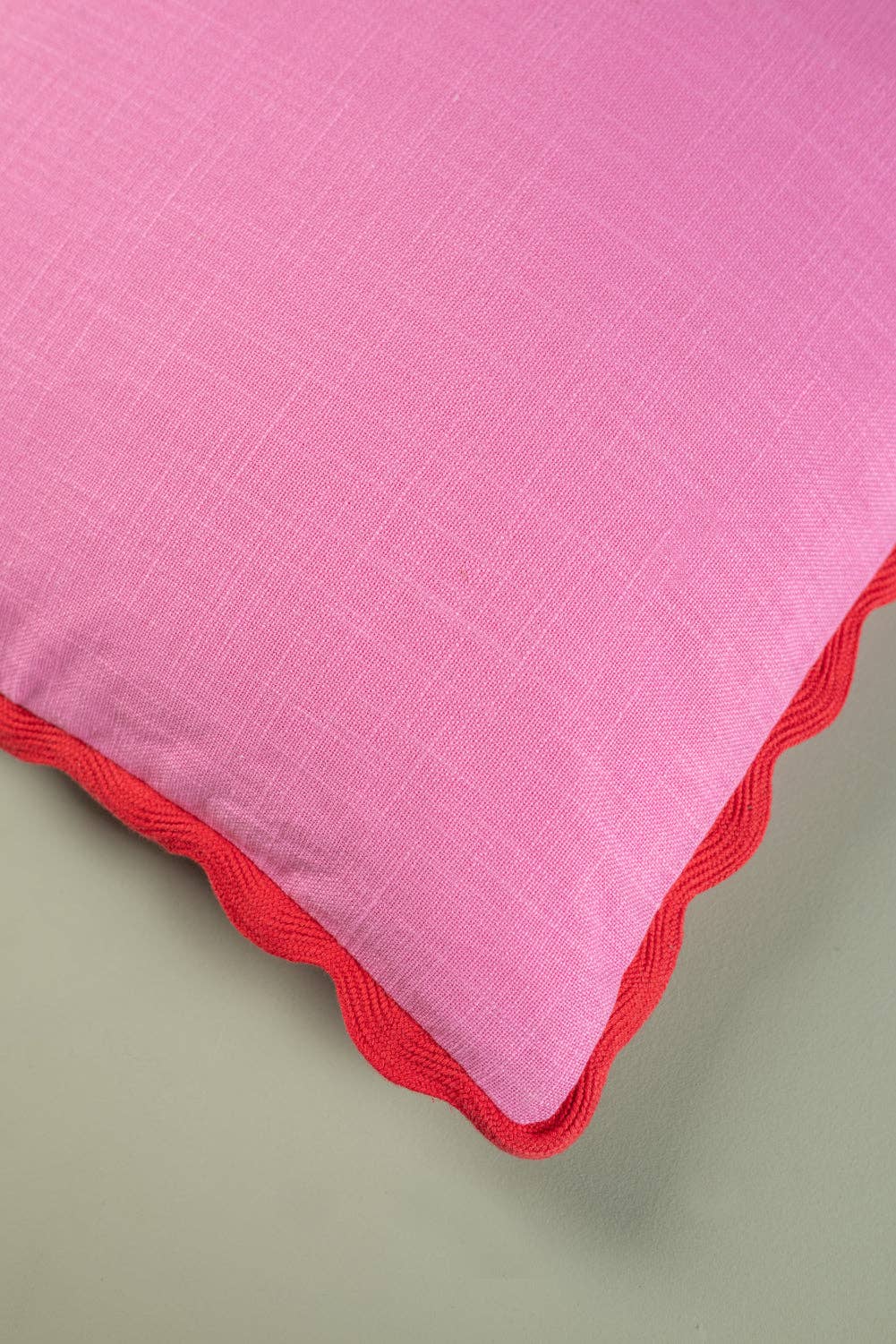 Berry Block Colour Cotton Cushion - Image 2