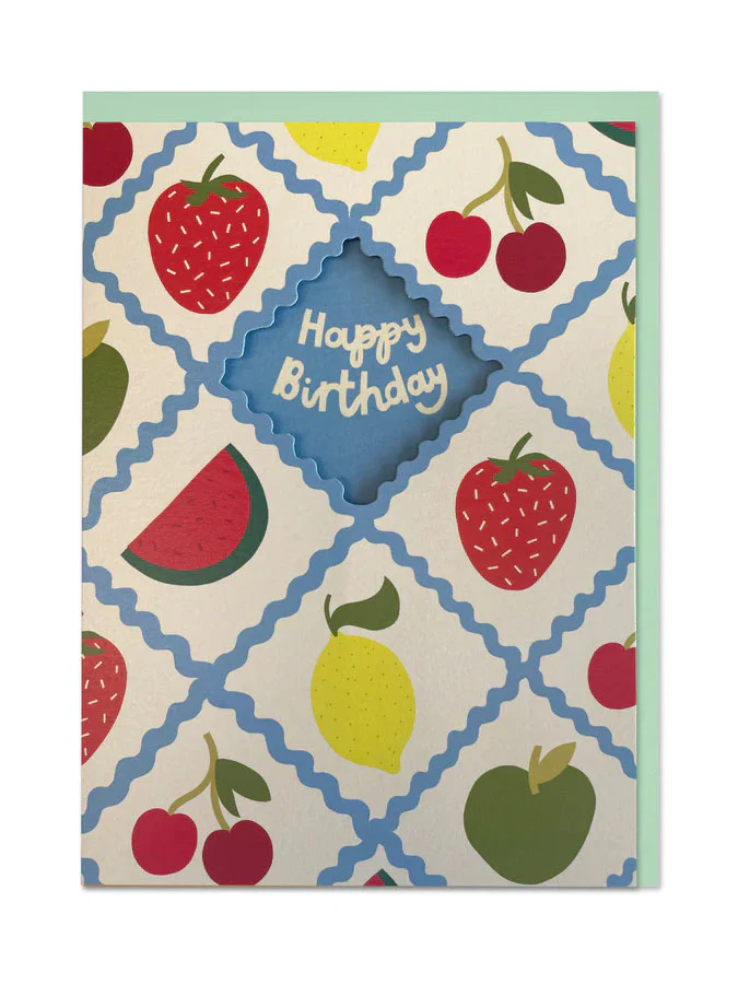 Birthday Fruit Cut-Out