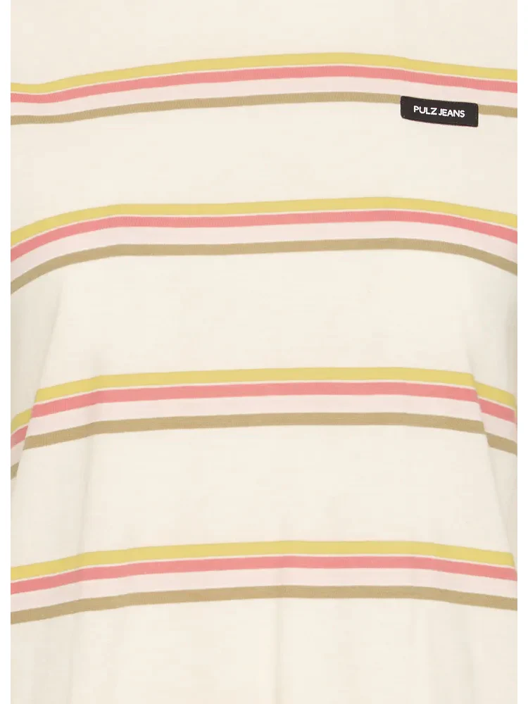 Blake T-Shirt Cloud dancer stripe - Image 5