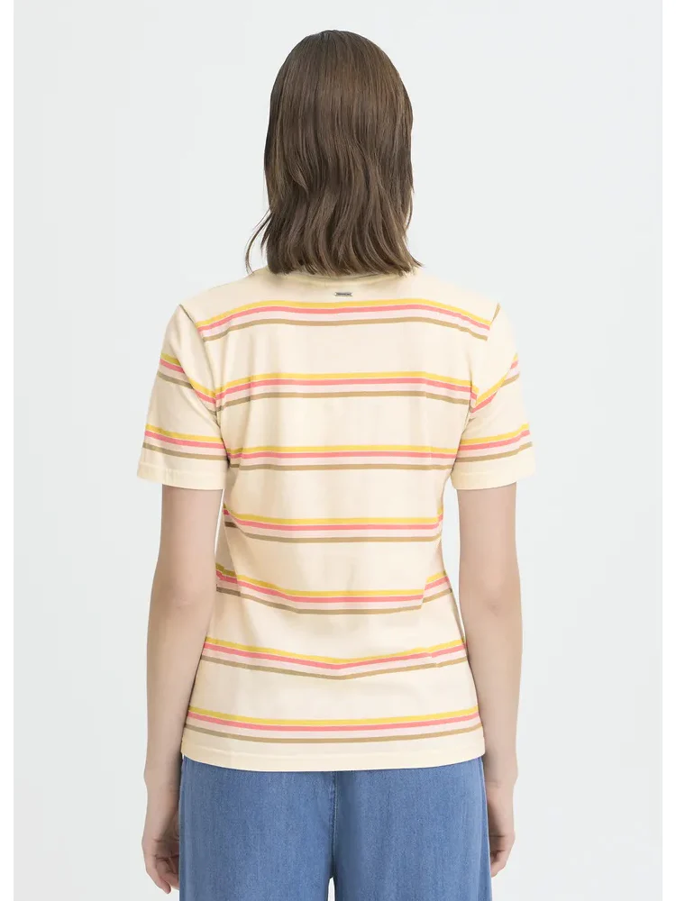 Blake T-Shirt Cloud dancer stripe - Image 8