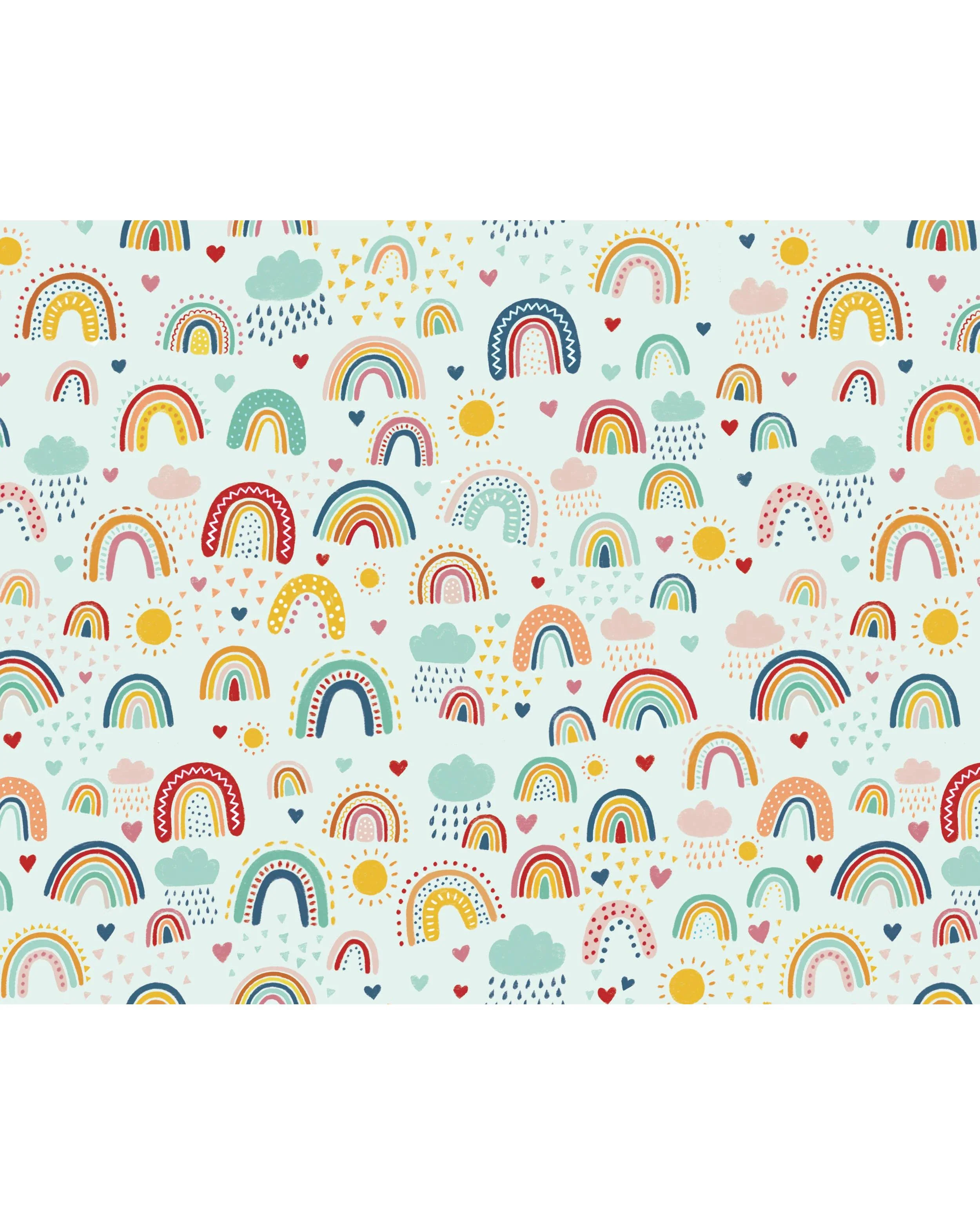Blue Rainbow Wrapping Paper, Gift Wrap - Image 3
