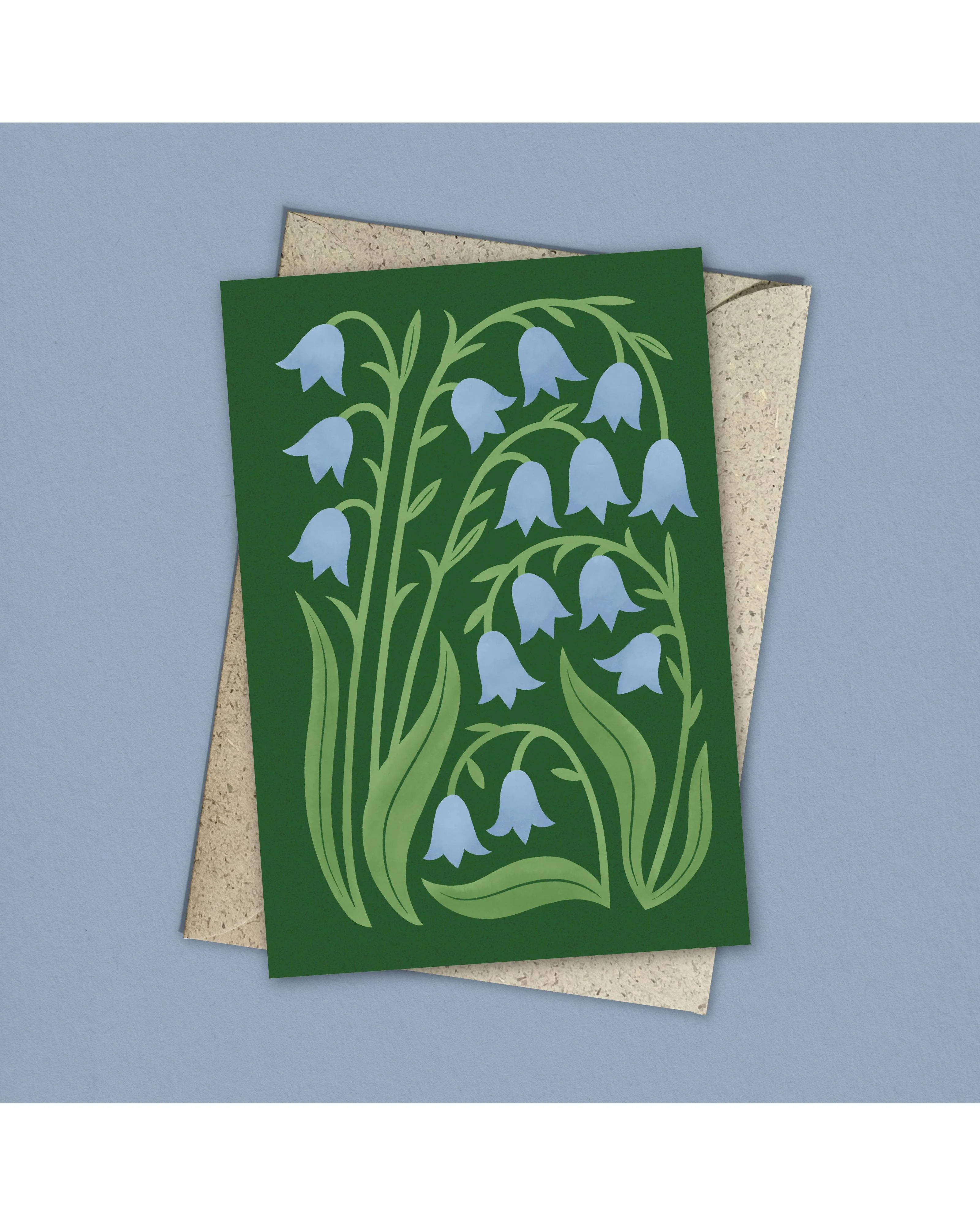 Bluebell | Modern-Retro Floral Reusable Greeting Card - Image 4