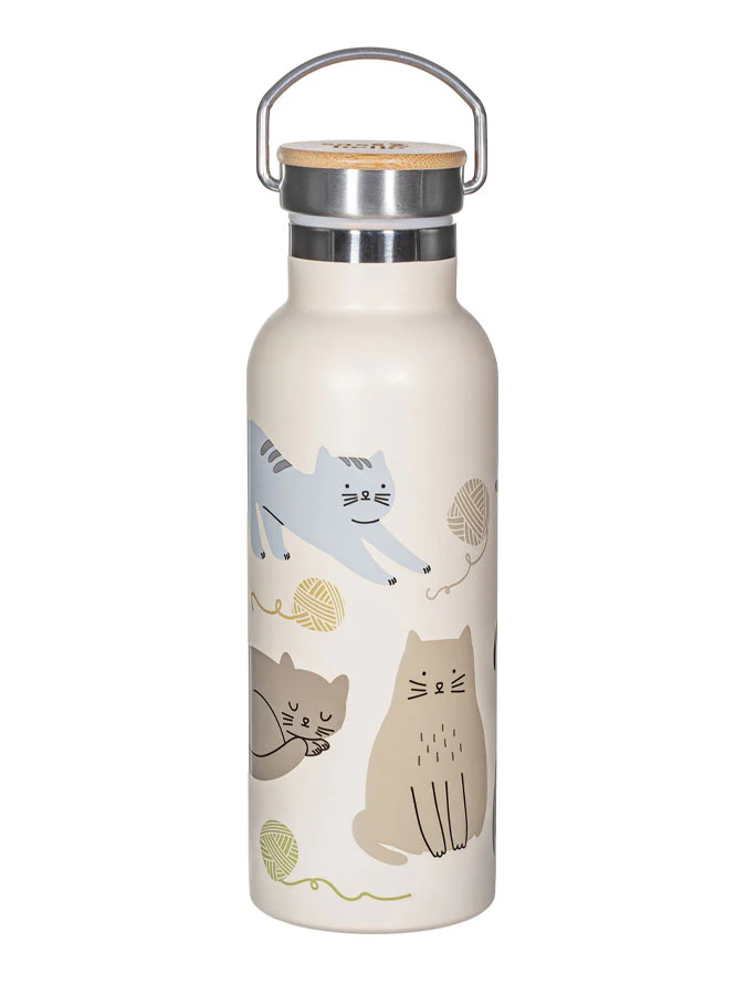 Cats Metal Water Bottle