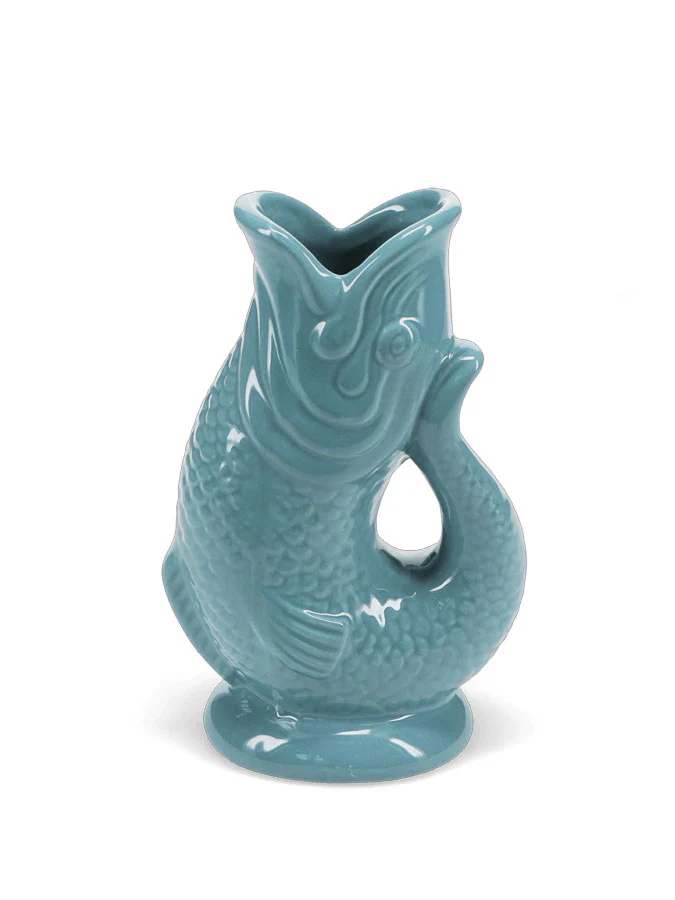 Ceramic Fish Vase Blue