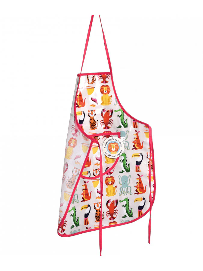 Children’s Apron - Colourful Creatures - Image 2