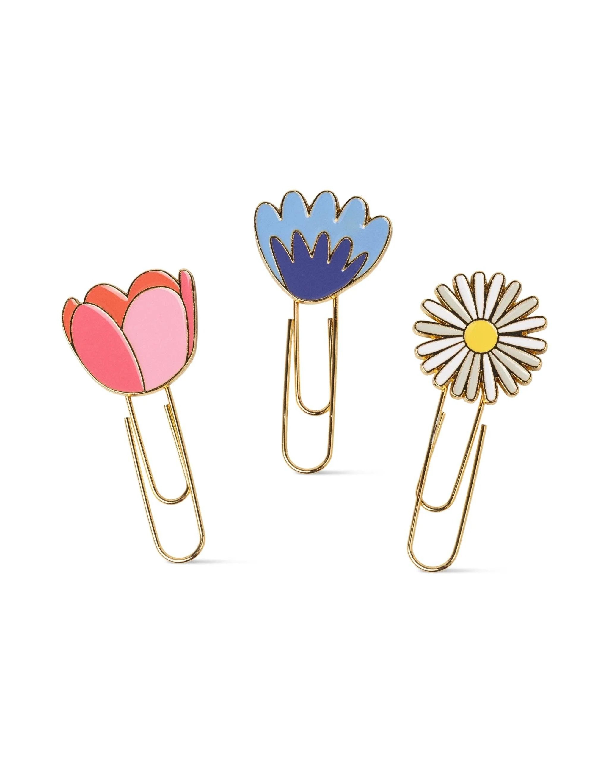 DesignWorks Ink Set of 3 Paperclips - Floral - Image 2