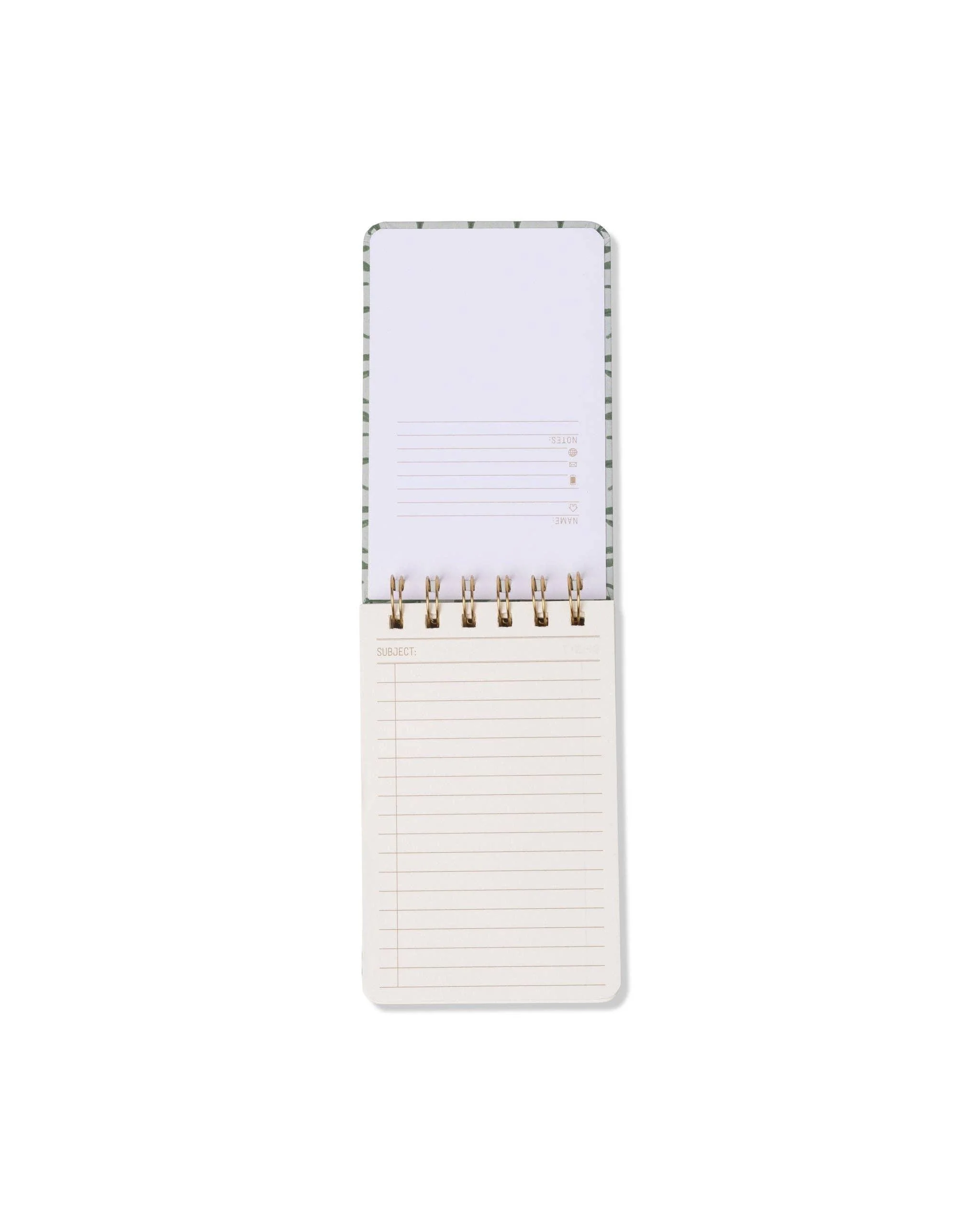 DesignWorks Ink Tulip Twin Wire Notepad - Green Vine - Image 3