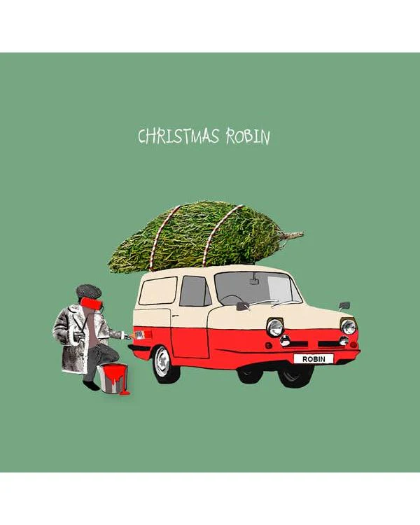 Funny Christmas Delboy Robin Card