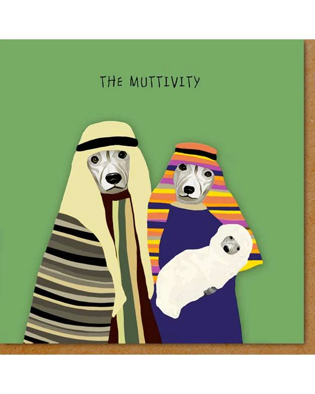 Funny Dog Christmas Card - The Muttivity