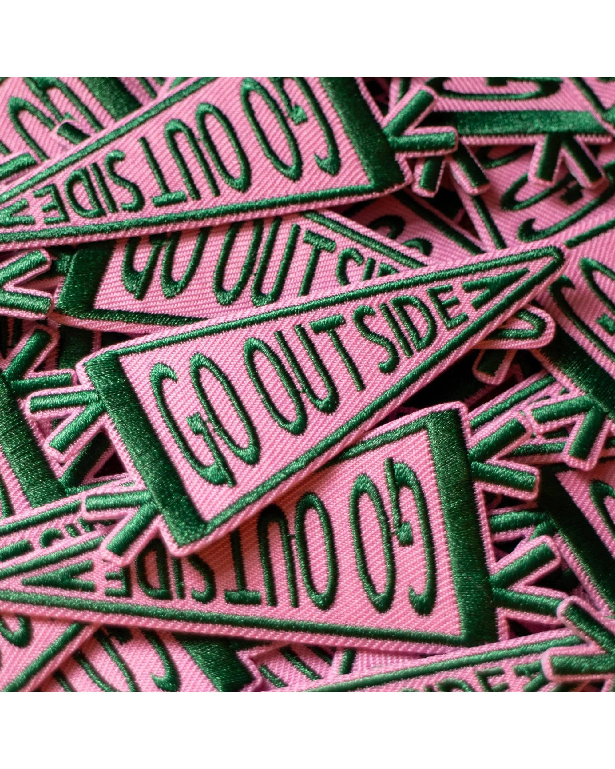 Go Outside Pennant Flag Patch - Image 3
