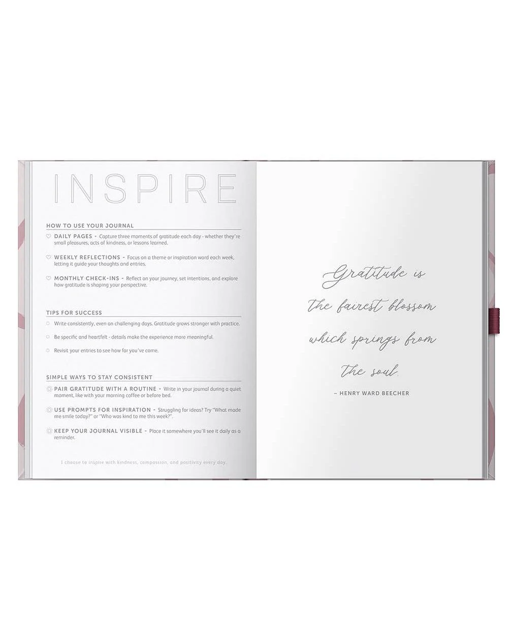 Gratitude Journal - 6 Month Undated Planner - Pink Ribbon - Image 4