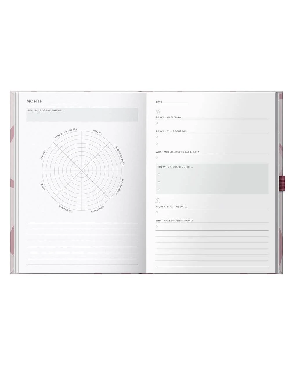 Gratitude Journal - 6 Month Undated Planner - Pink Ribbon - Image 5