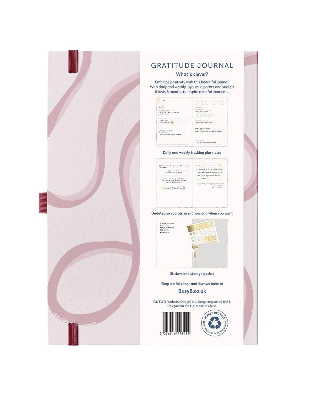 Gratitude Journal - 6 Month Undated Planner - Pink Ribbon - Image 8