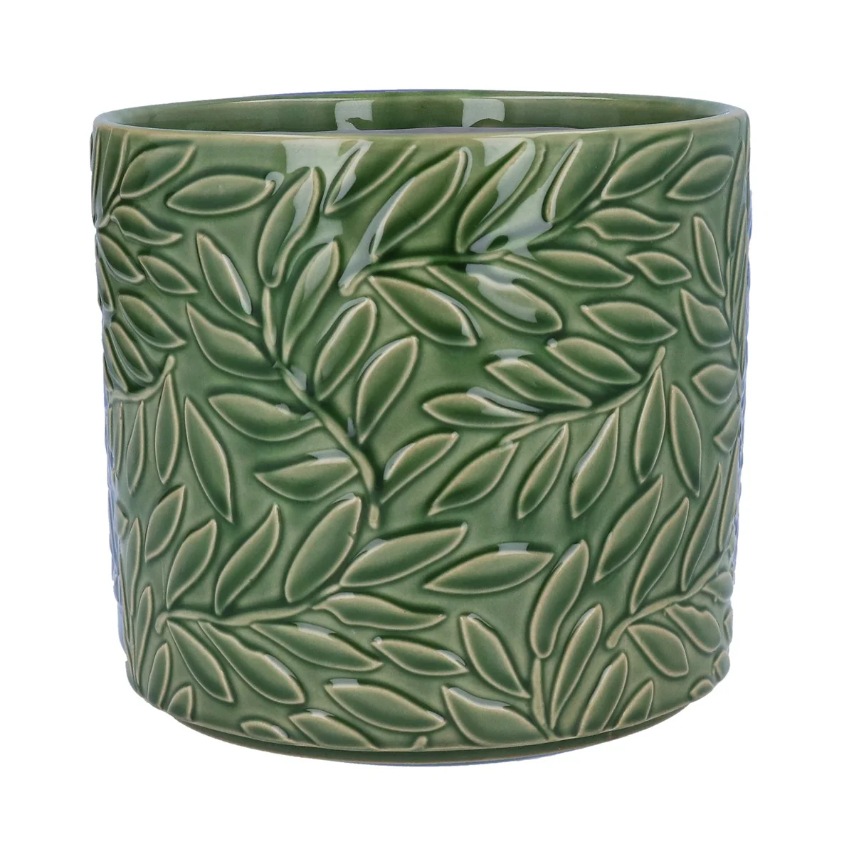 Green Willow Stoneware Pot - Large