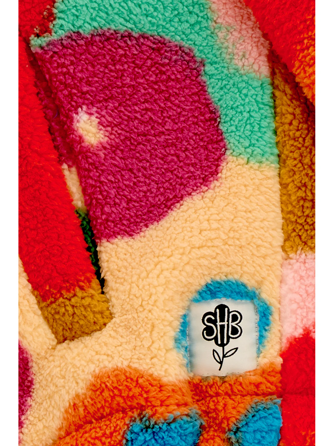 Hartley Zip Up Fleece - Off White/Multi - Image 7