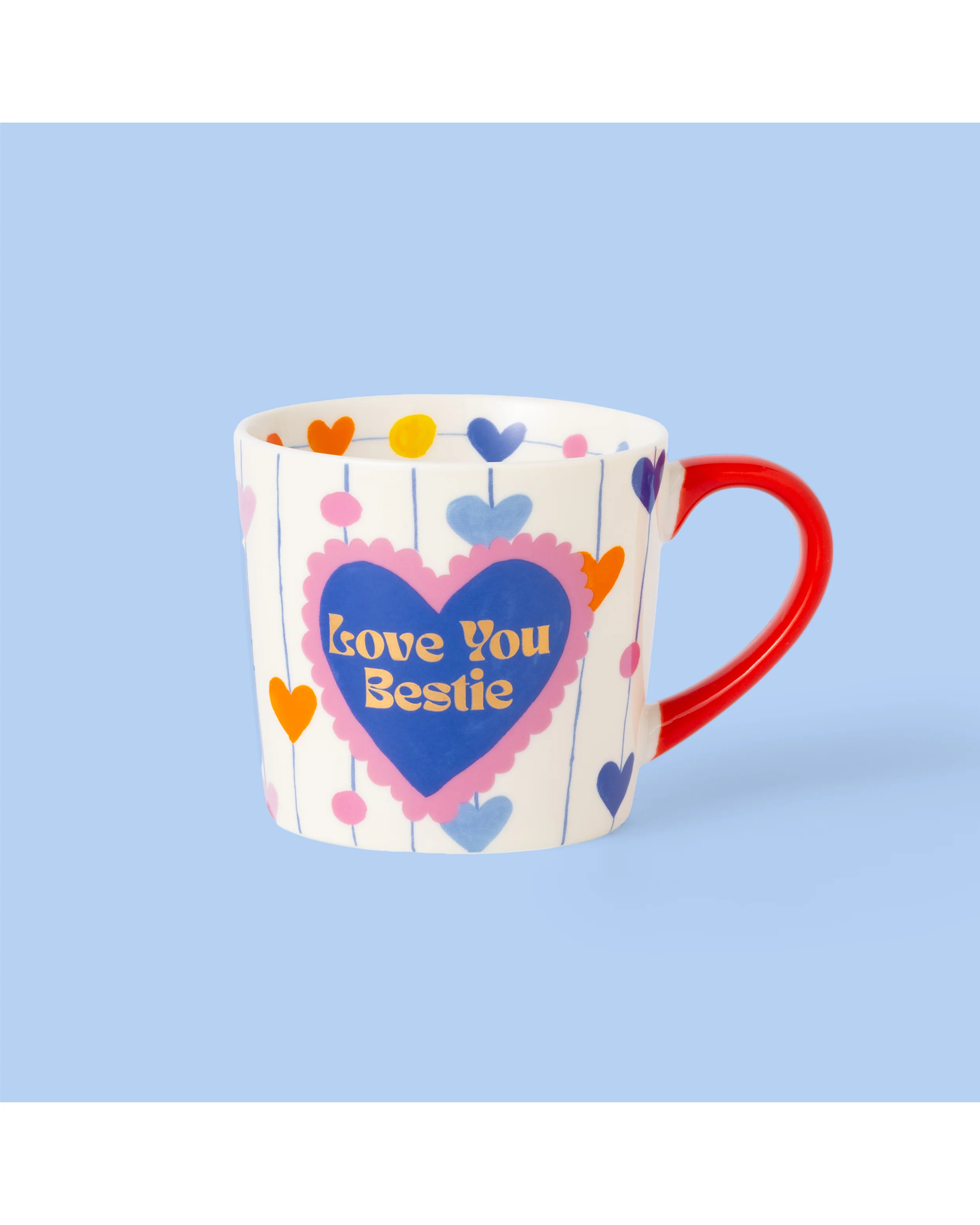Heart Strings Love You Bestie Mug