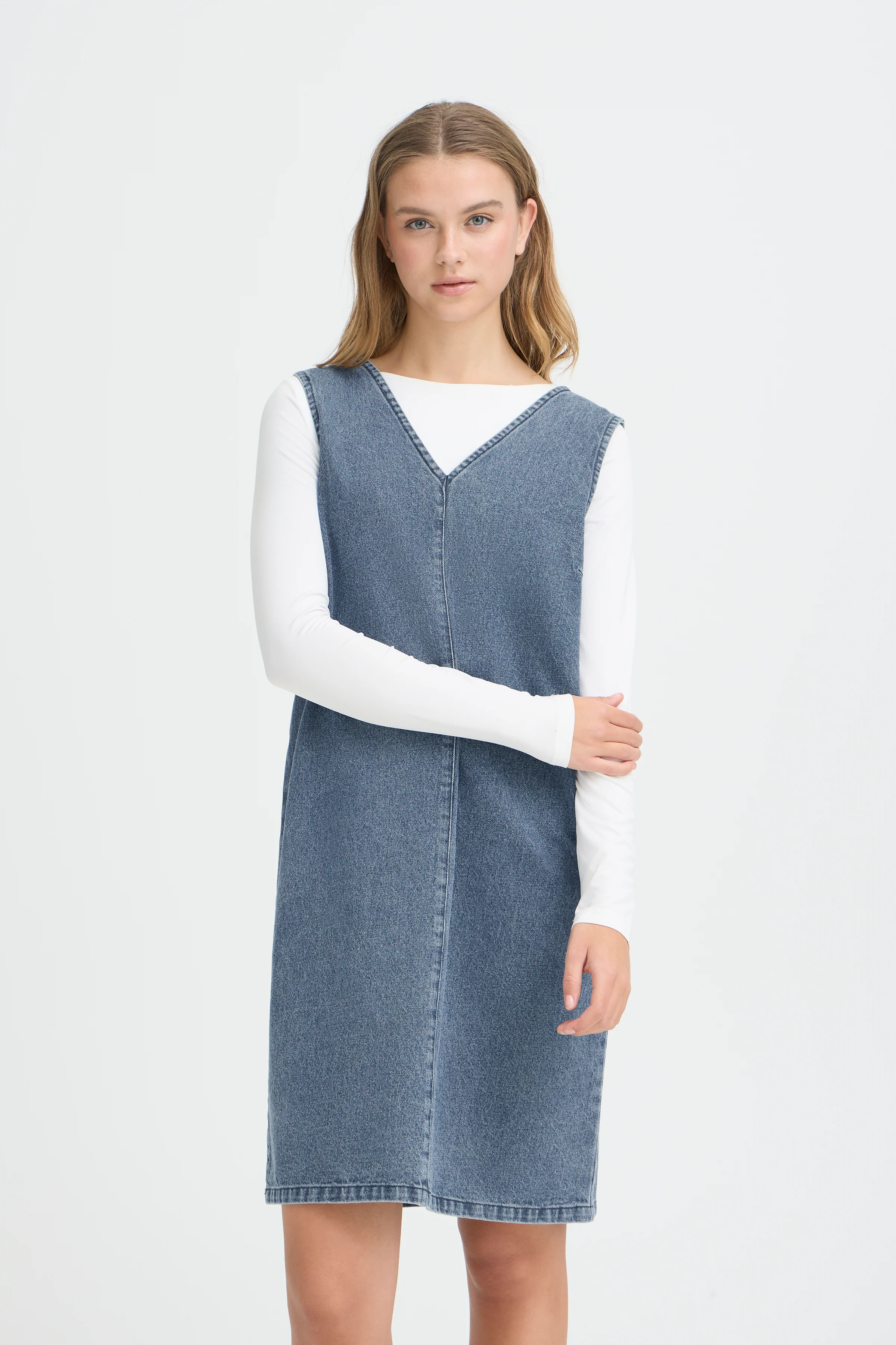 Hiramo Dress Medium Denim - Image 3