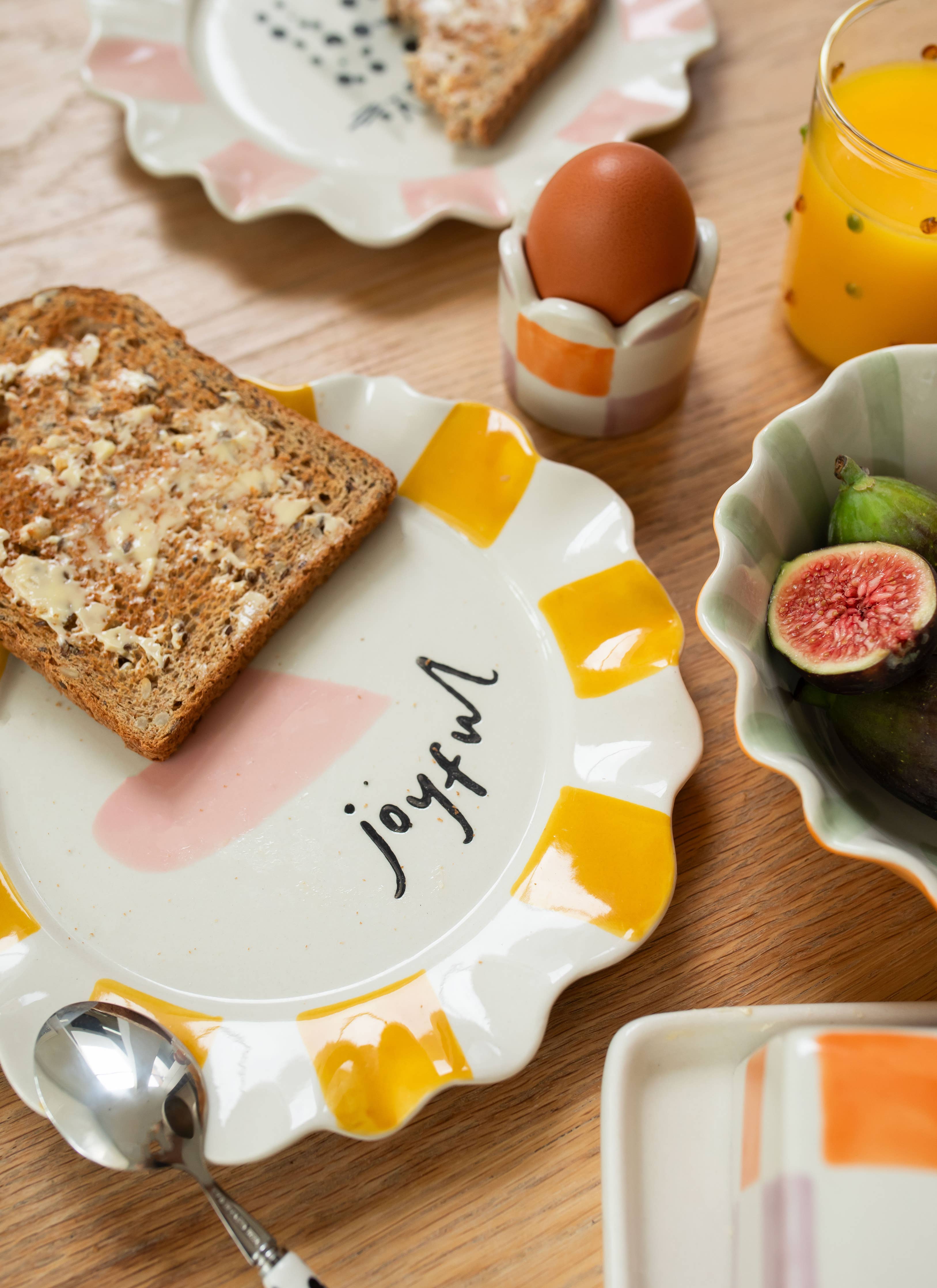 Joyful Pink Heart Plate - Image 3