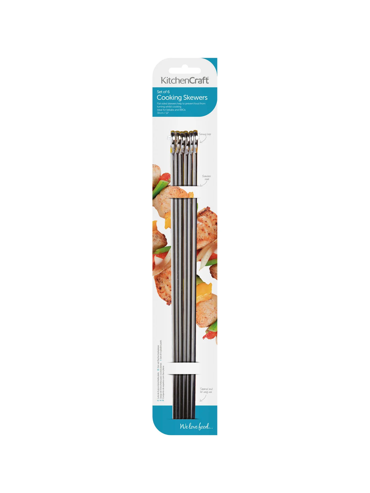 Cooking Skewers 30cm - Image 2