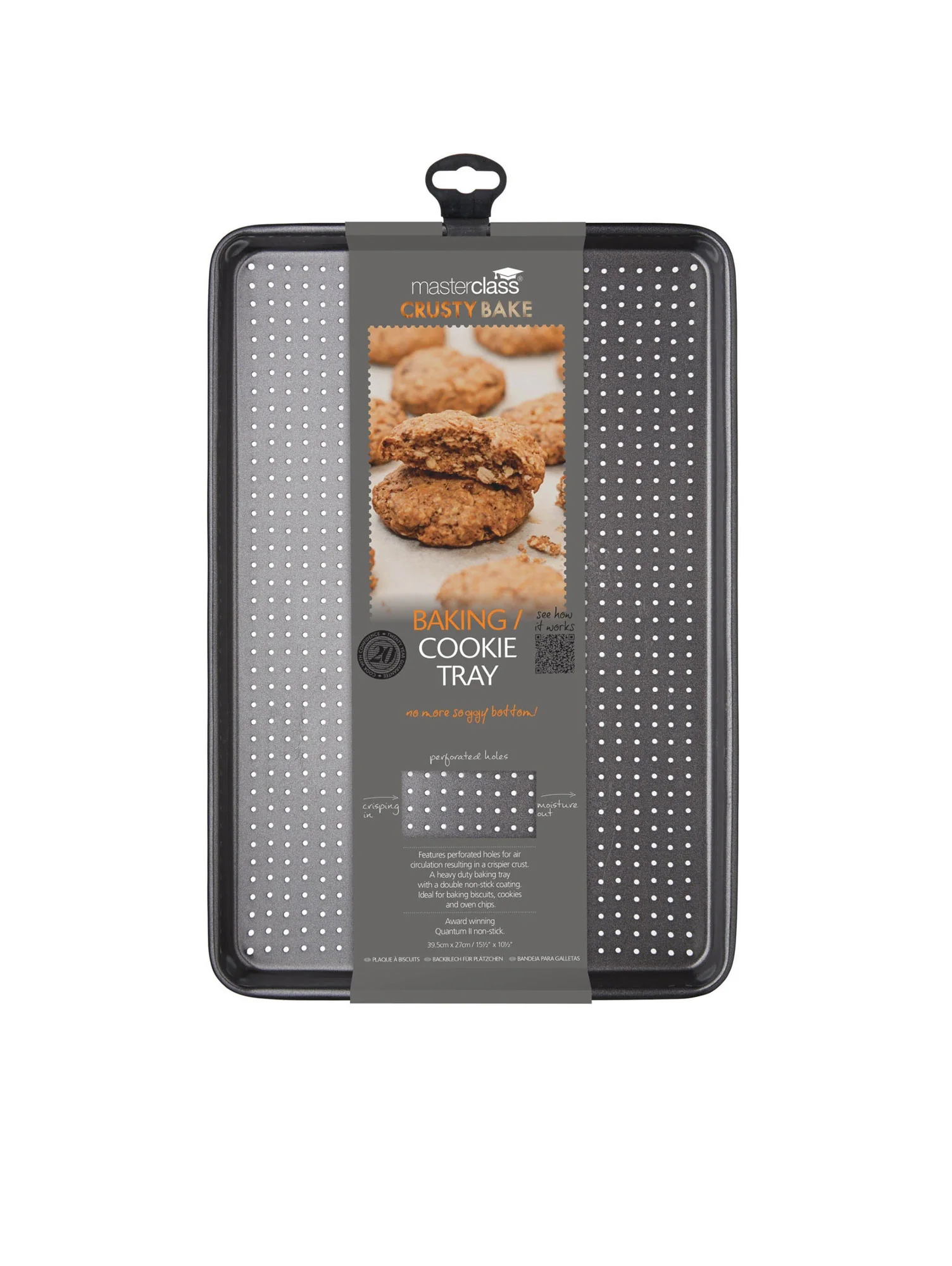 MasterClass Crusty Bake Non-Stick Baking/Cookie Tray - Image 3