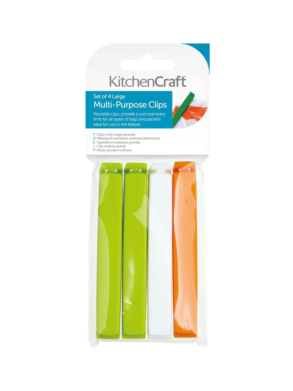 Set of 4 Large Bag Clips