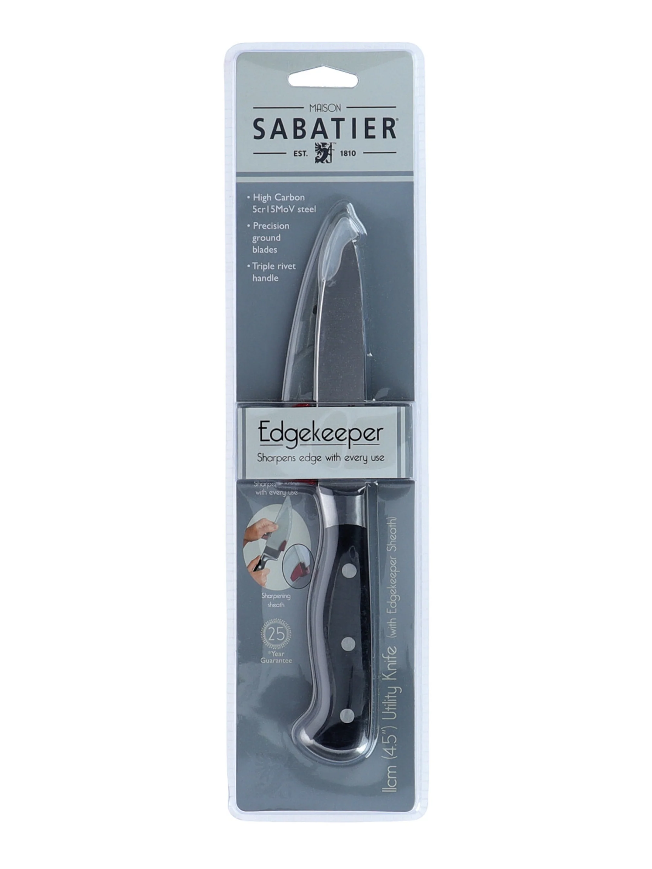 Sabatier Maison Edgekeeper Utility Knife 11cm - Image 3