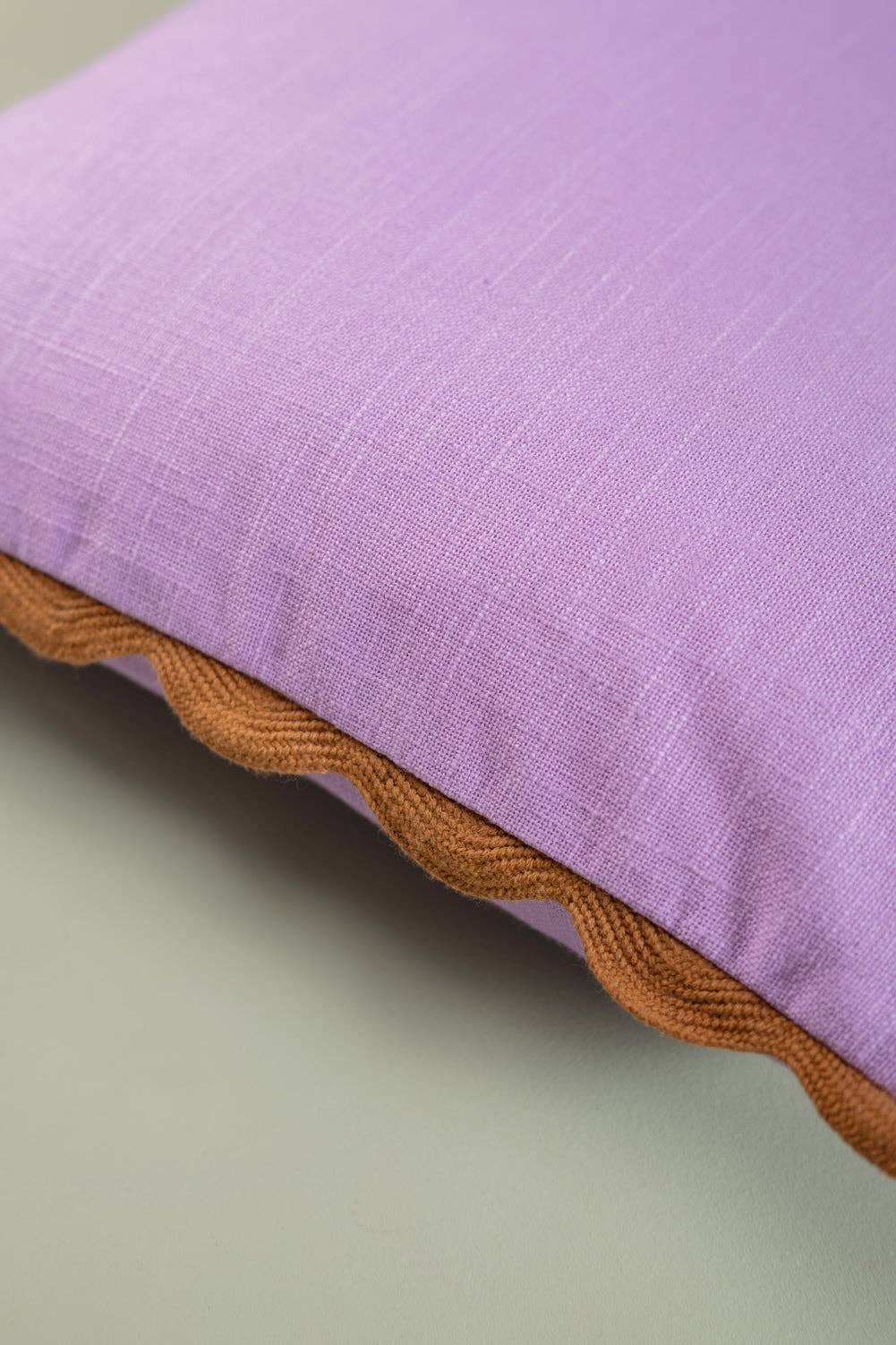 Lavender Block Colour Cotton Cushion - Image 2
