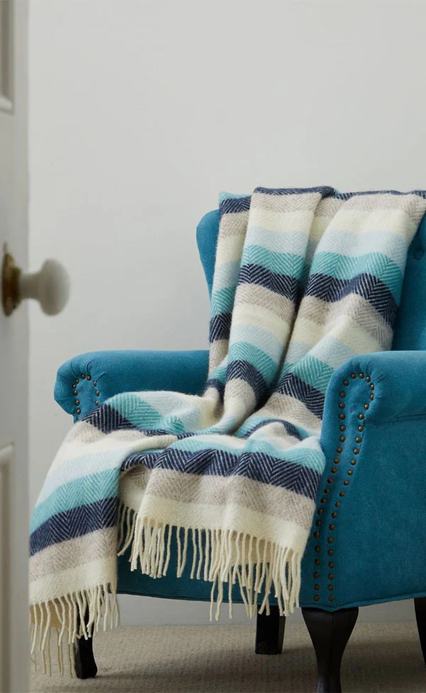 Lifestyle Seashore Stripe Throw - Image 2
