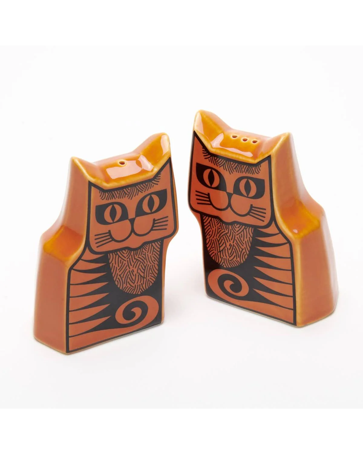 Magpie x Hornsea Cat Cruet Set - Orange