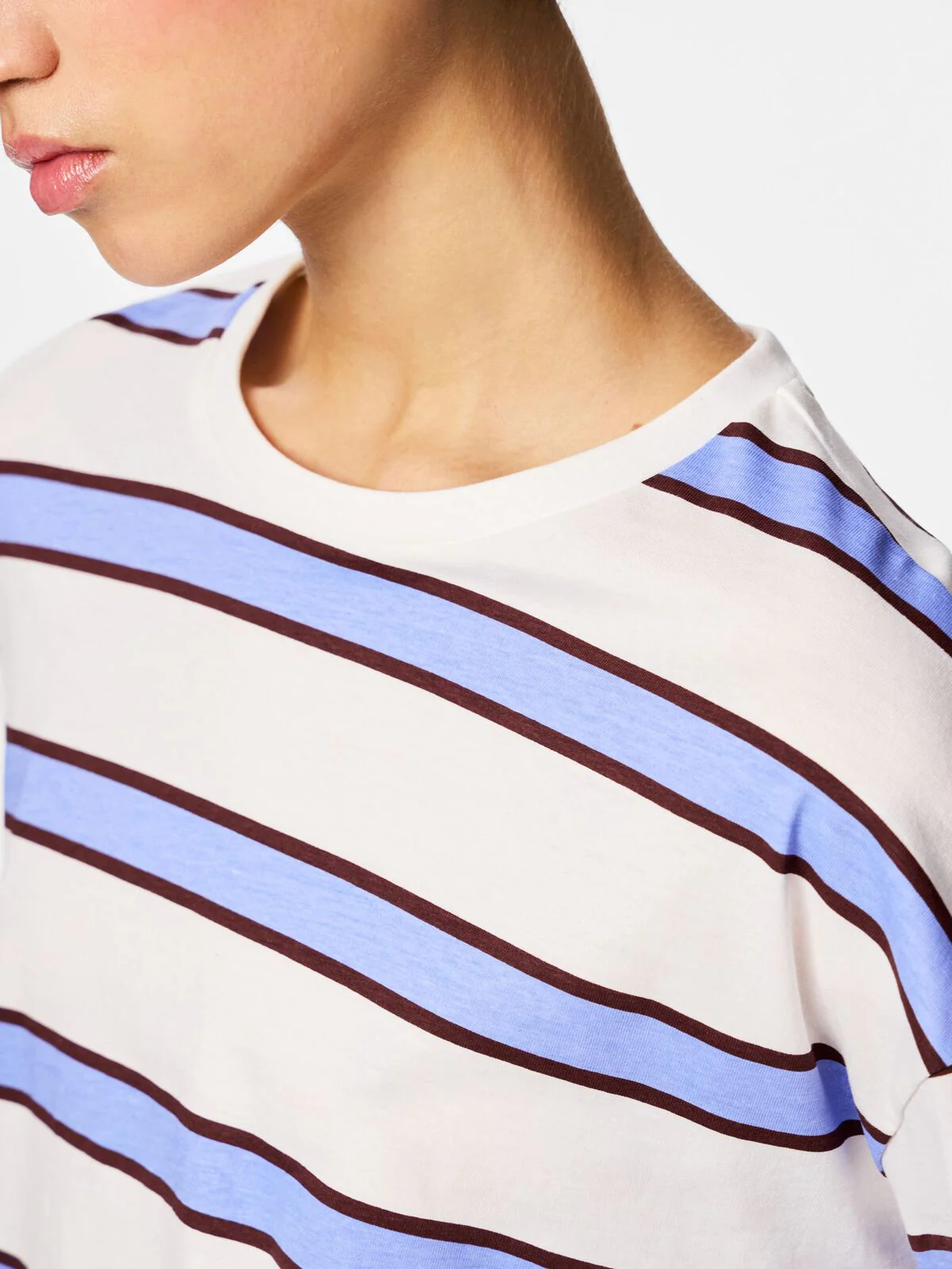 Mila Tee Long Sleeve Hydrangea Stripe - Image 6