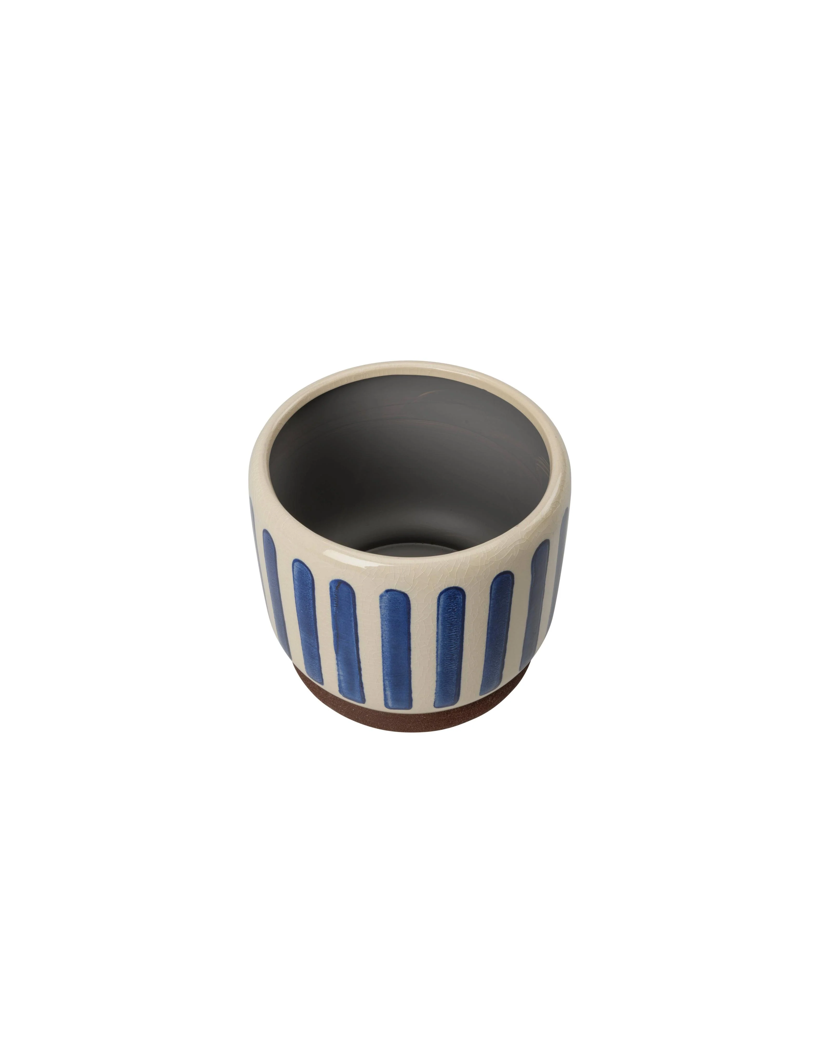 NEW Collectors Indoor Pot 18cm Blue Stripe - Image 3