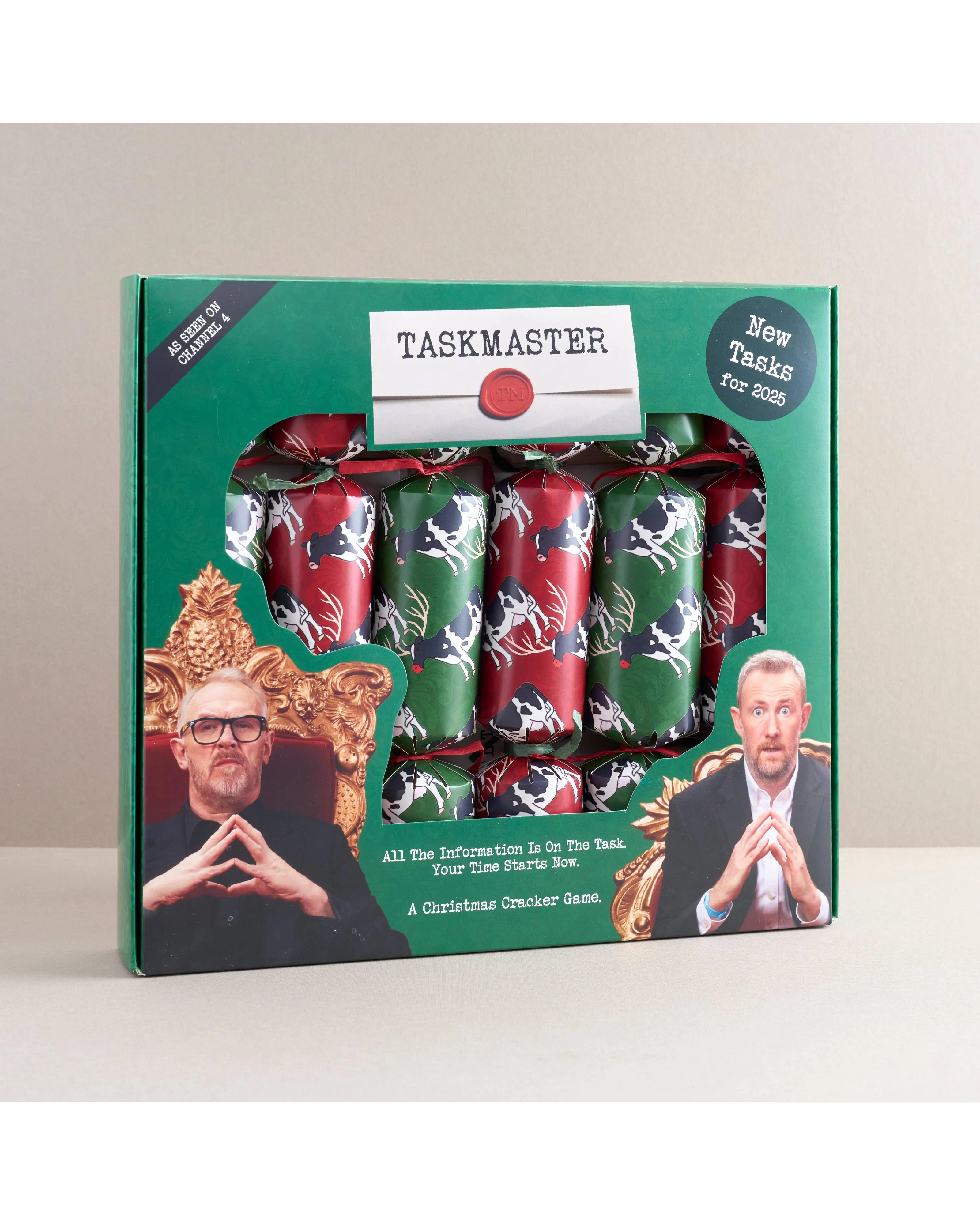 Official Taskmaster 2025 Christmas Crackers - Set of 6