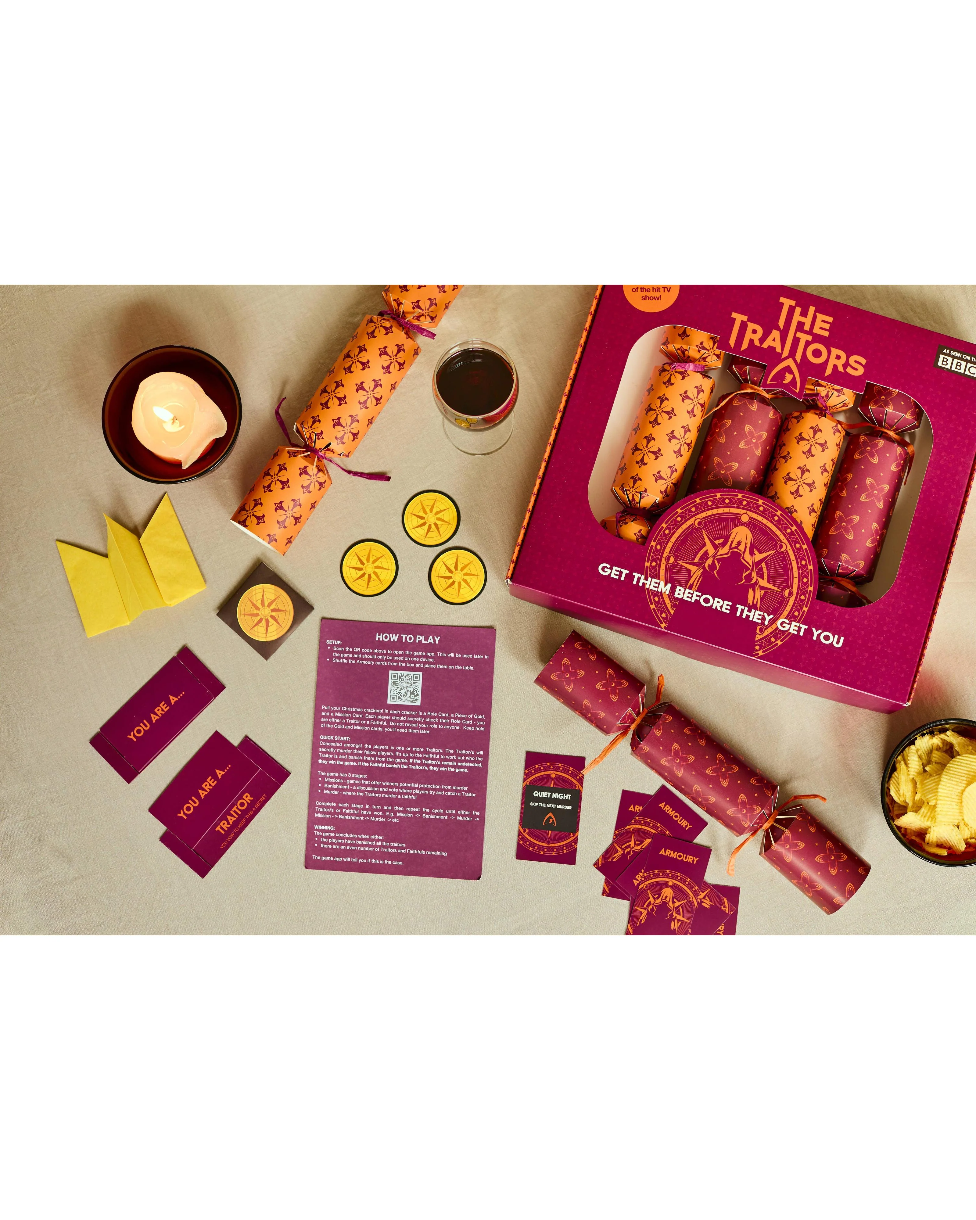 Official The Traitors Christmas Crackers - Set of 6 - Image 6