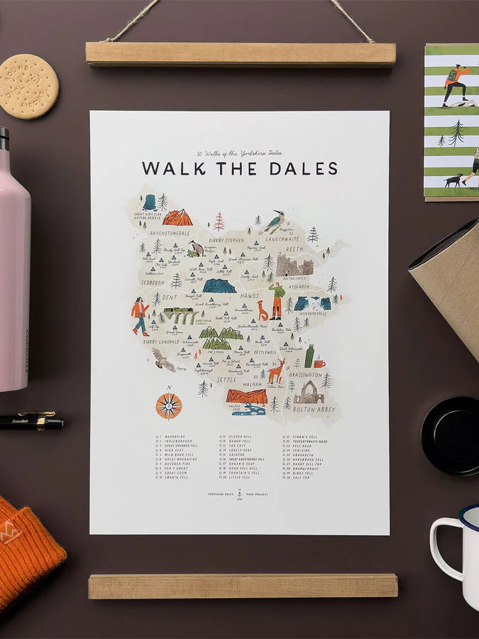 Walk the Dales poster With Hanger - Image 3