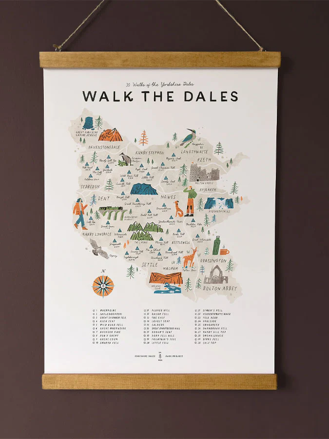 Walk the Dales poster With Hanger - Image 4