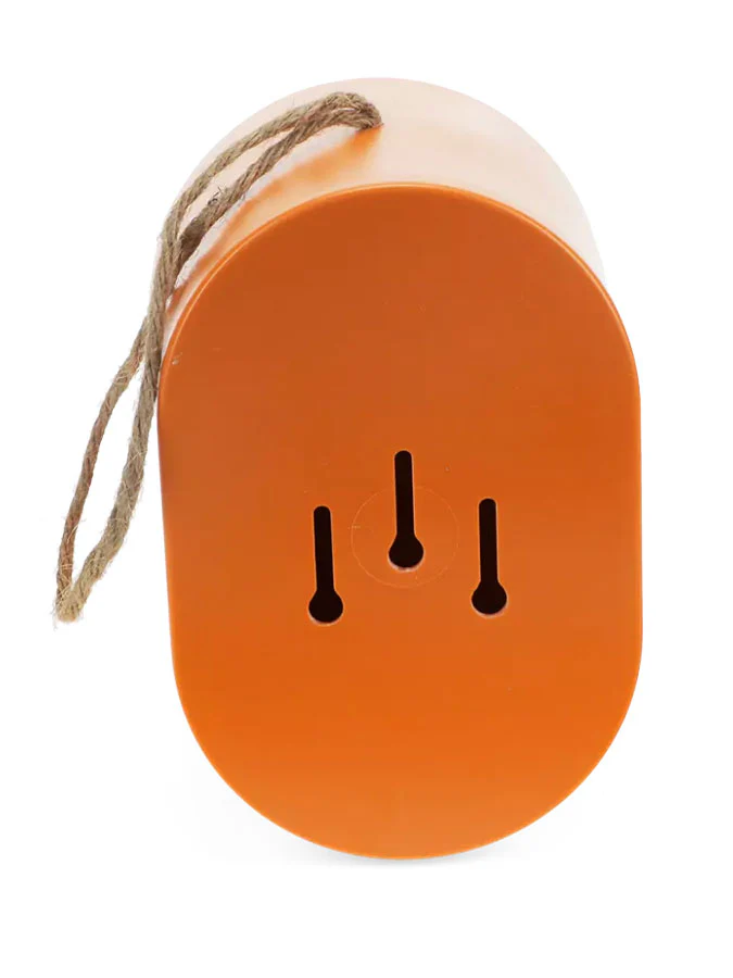 Oval Bamboo Birdhouse Orange - Image 3