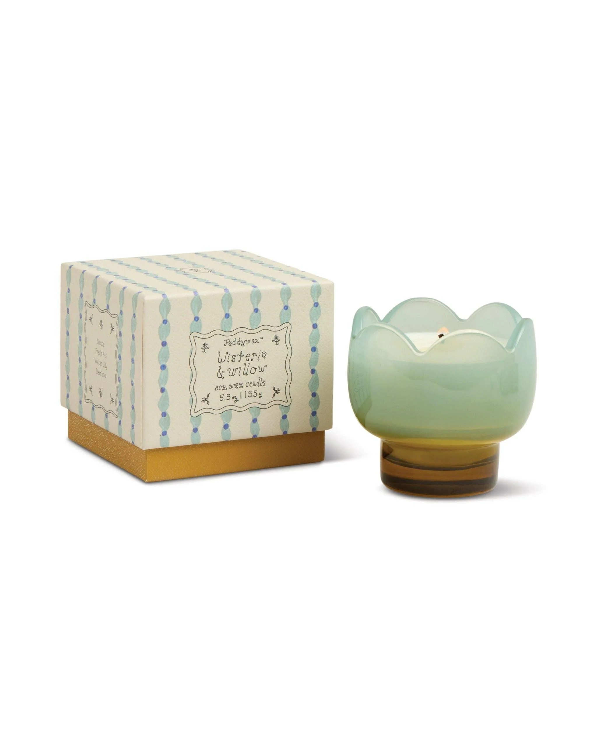 Paddywax Tulip Glass Candle - Wisteria & Willow