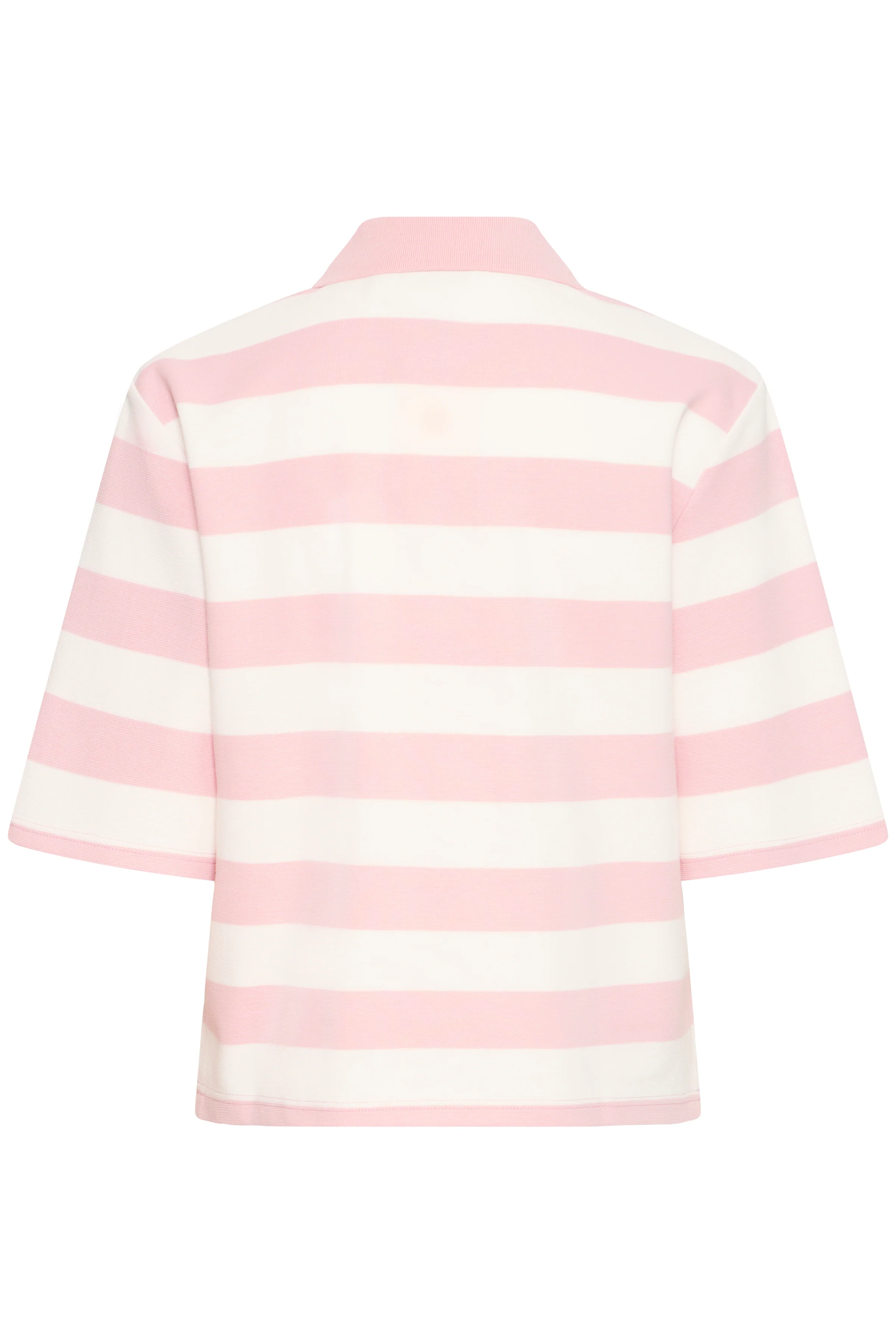 Pedla Short Sleeve Polo Pink Stripe - Image 2