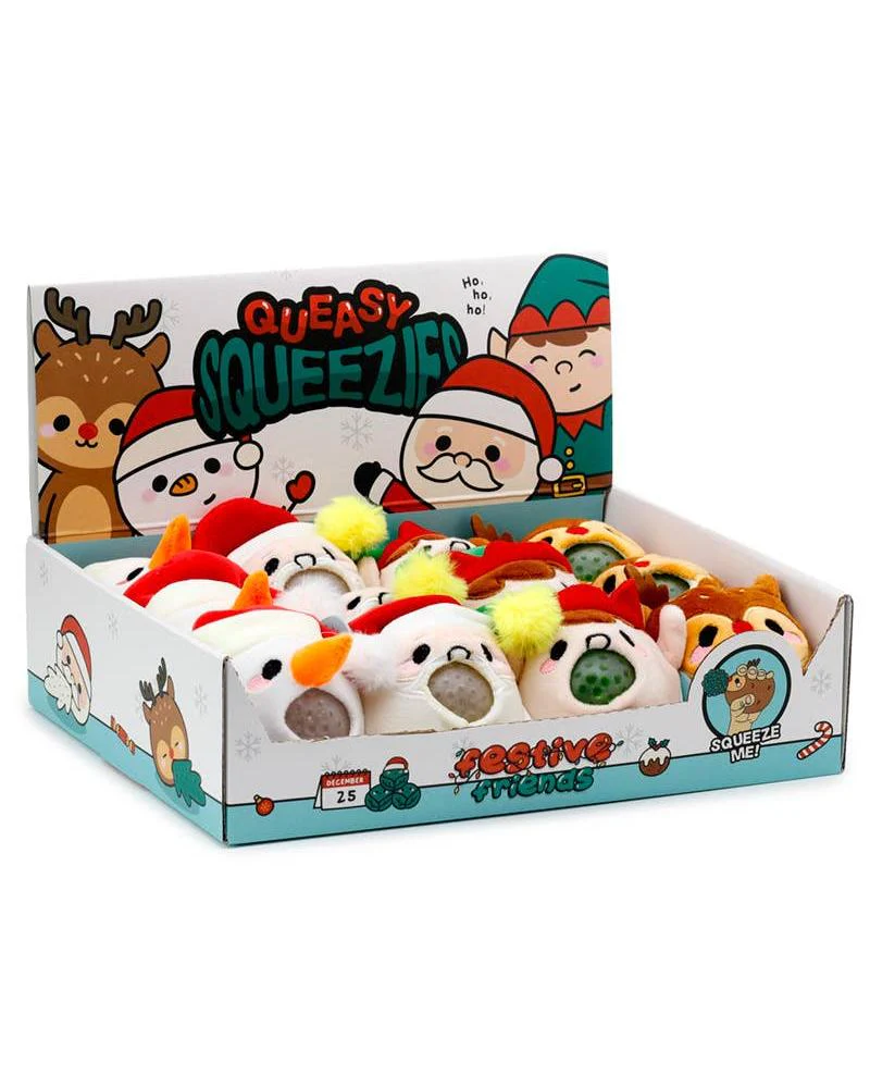Queasy Squeezies Festive Friends Christmas Plush Squeezy Toy