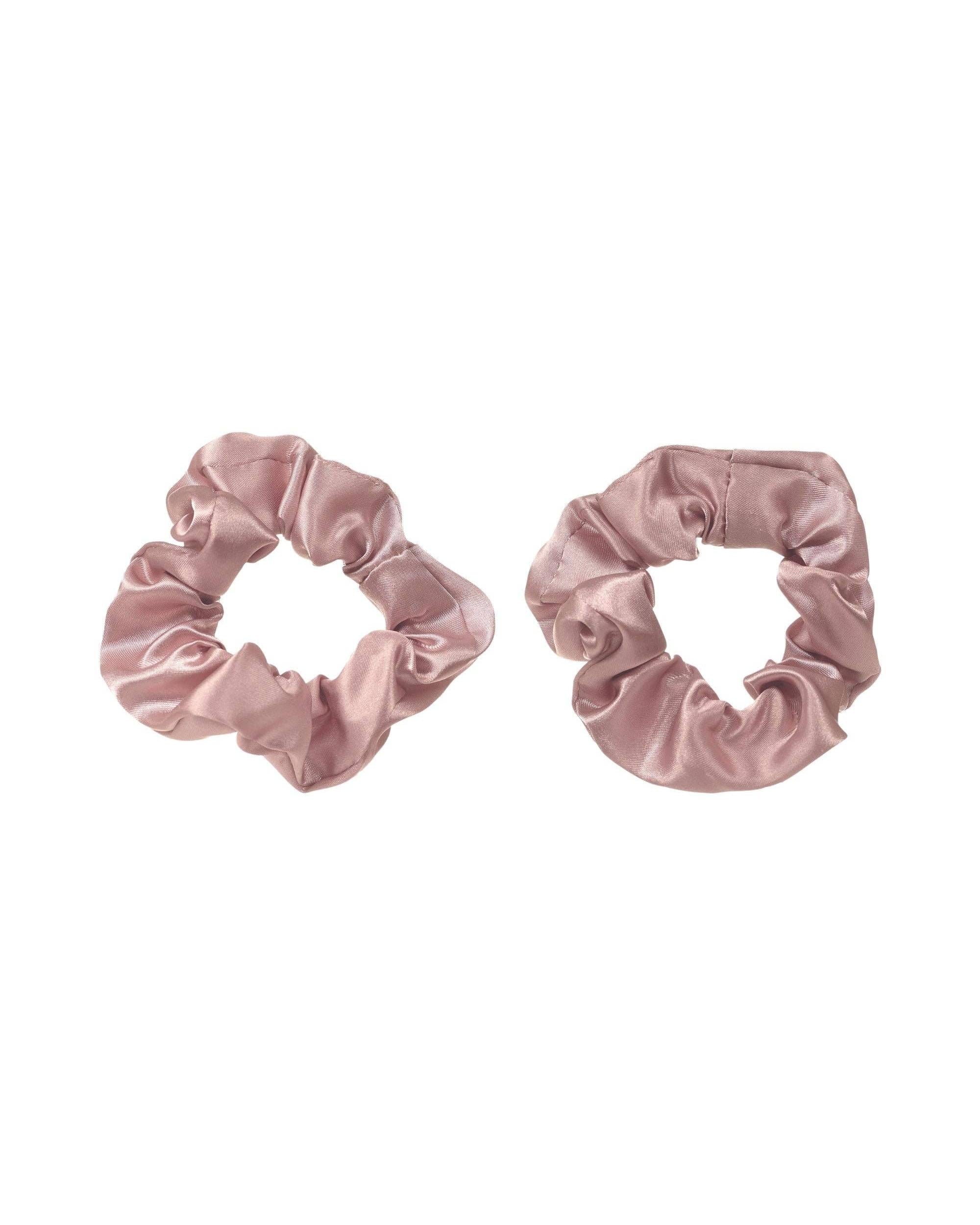 Satin Heatless Curls Set with Clip - Dusty Rose - Image 4