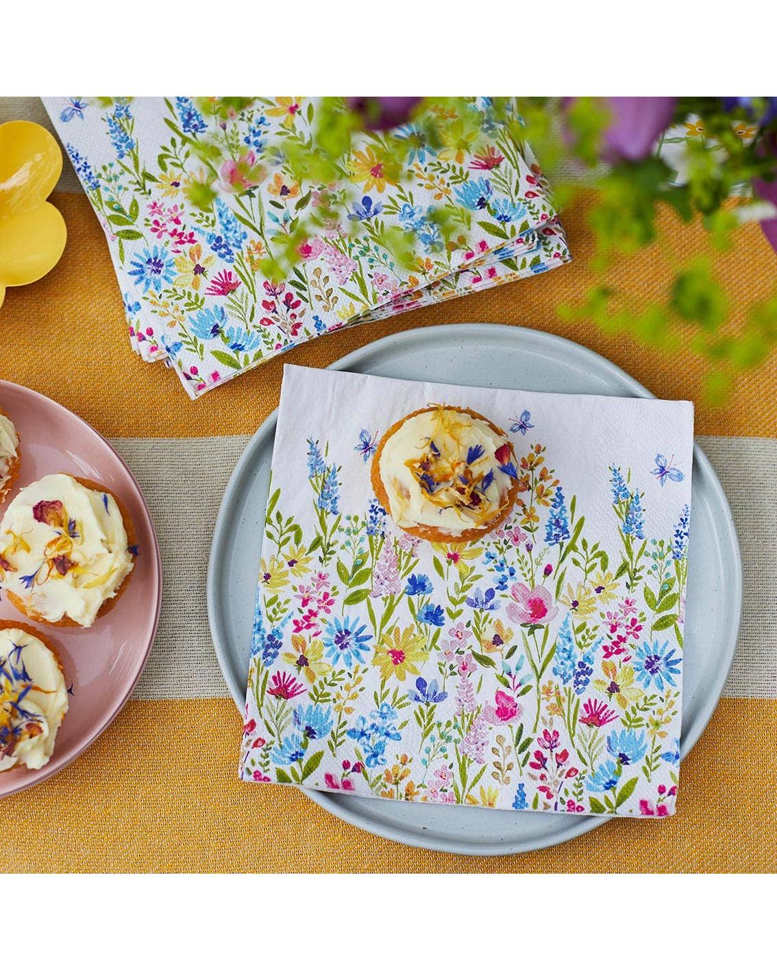 Spring Meadow Paper Napkins - 20 Pack - Image 2