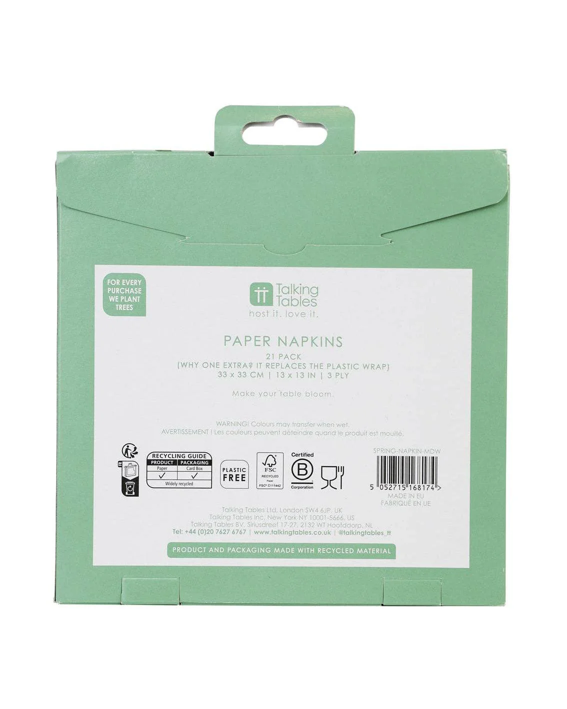 Spring Meadow Paper Napkins - 20 Pack - Image 6